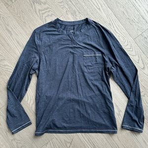 Lunya men Henley crewneck XL NEW